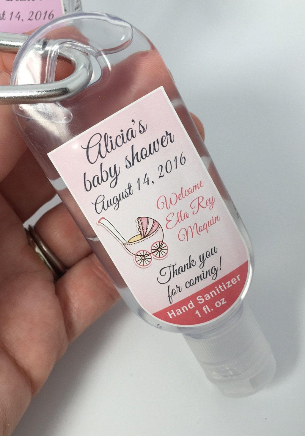 Personalized Baby Shower 1oz Clip Hand Sanitizer Party Favor Etsy