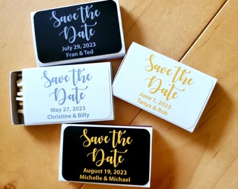 Personalized Save The Date Matchboxes, Wedding Favor