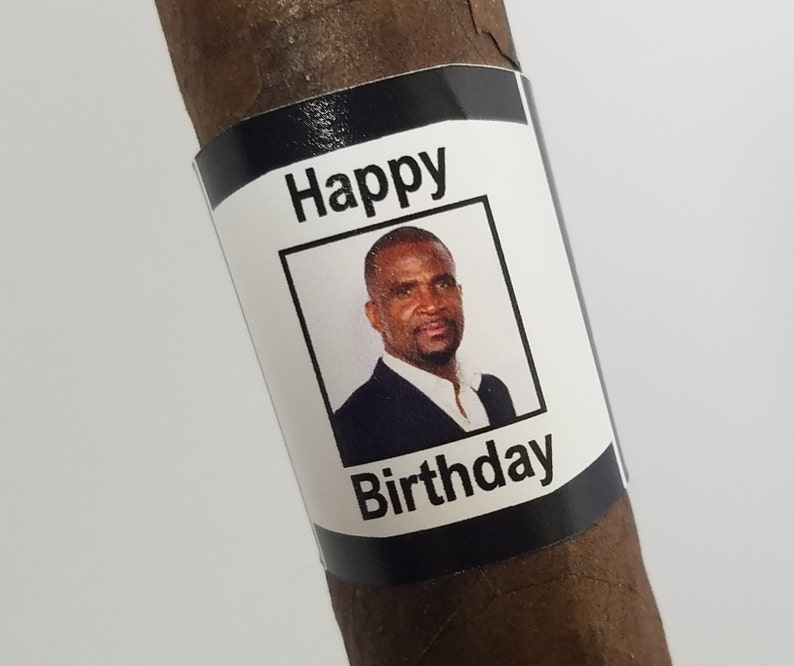 Custom Special Event Cigar Labels Party Favor Holiday Cigar Label Birthday Party Cigar Label Bachelor Personalized Self Adhesive Cigar Label image 1