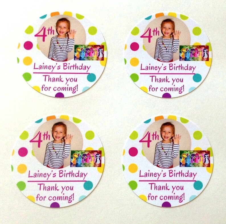 Personalized Kid's Party Gift Bag Labels 2x2 Etsy