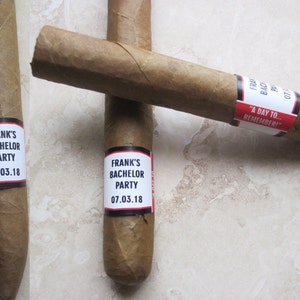 Personalized Cigar Labels Wedding Cigar Label Bachelor Party Cigar Label Father&#39;s Day Custom Cigar Bands Birthday Party Cigar Label Favor