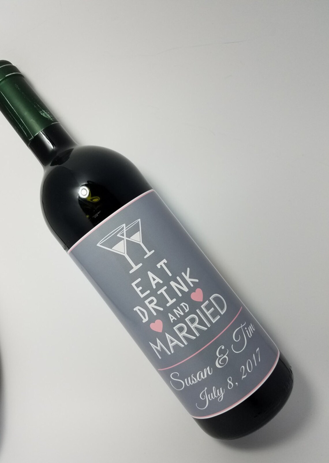 Personalized Wedding Save the Date Wine Bottle Labels Party Etsy