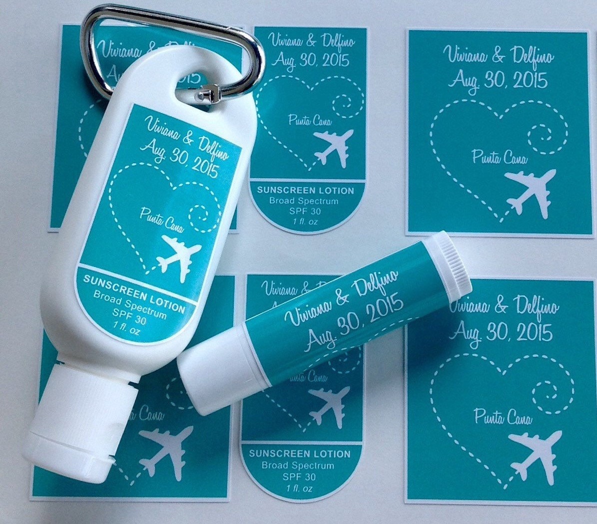 Travel Sunscreen Lip Balm Set