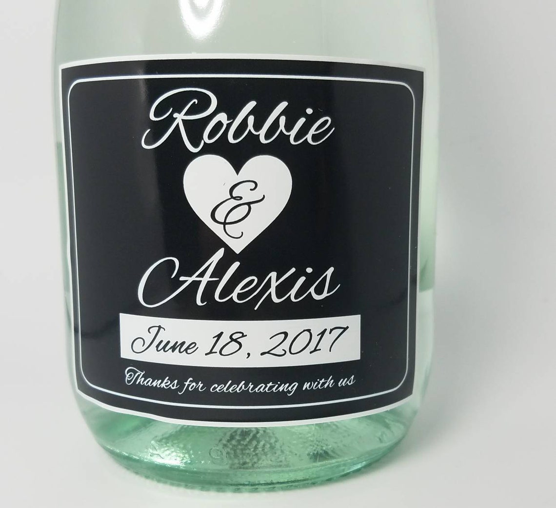 Personalized Wedding Wine Bottle Label Party Favor Verdi 750ml Etsy