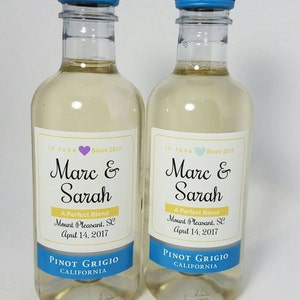 Personalized Wedding Sutter Home Mini Wine Bottle Labels Party Favor ...