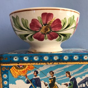 Antique Céranord Floral Bowl