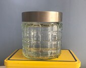 Mid century Round Glass Jar