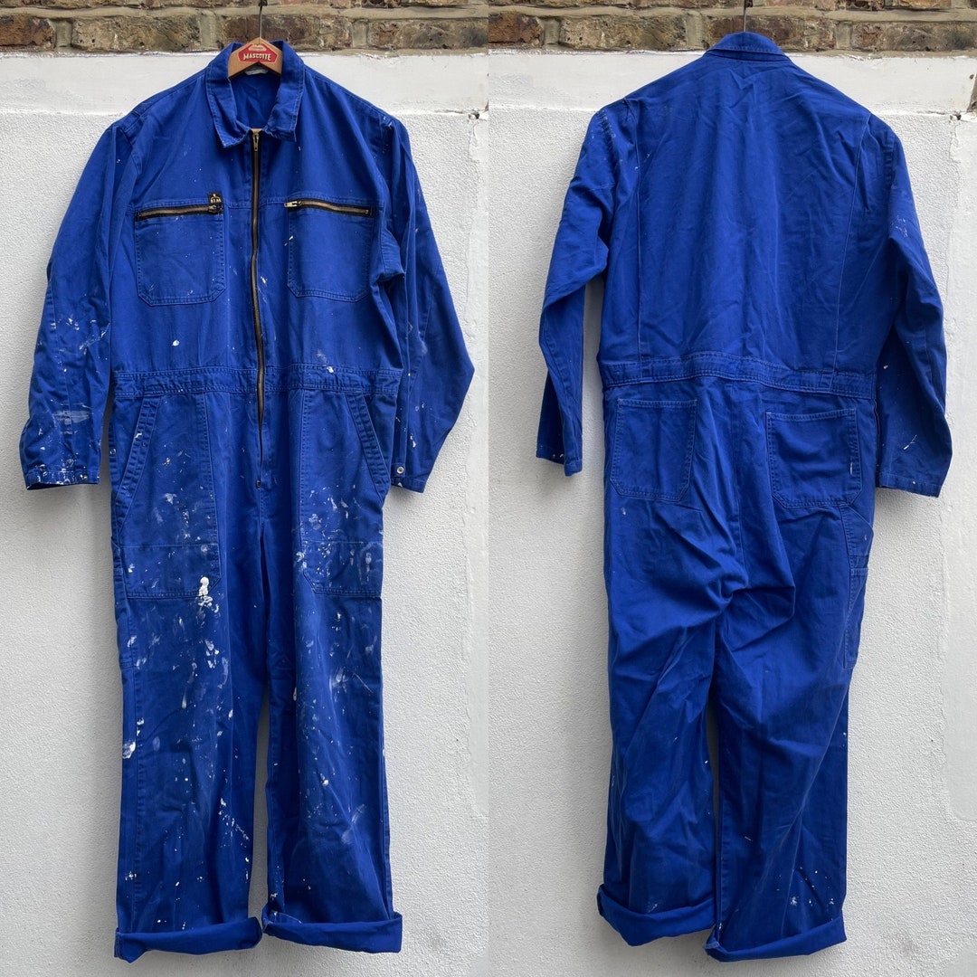 Blue Chore Boiler Suit Coverall Large Etsy