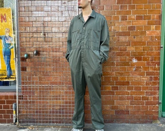 Lee Khaki Union-Alls Coveralls Jumpsuit XL