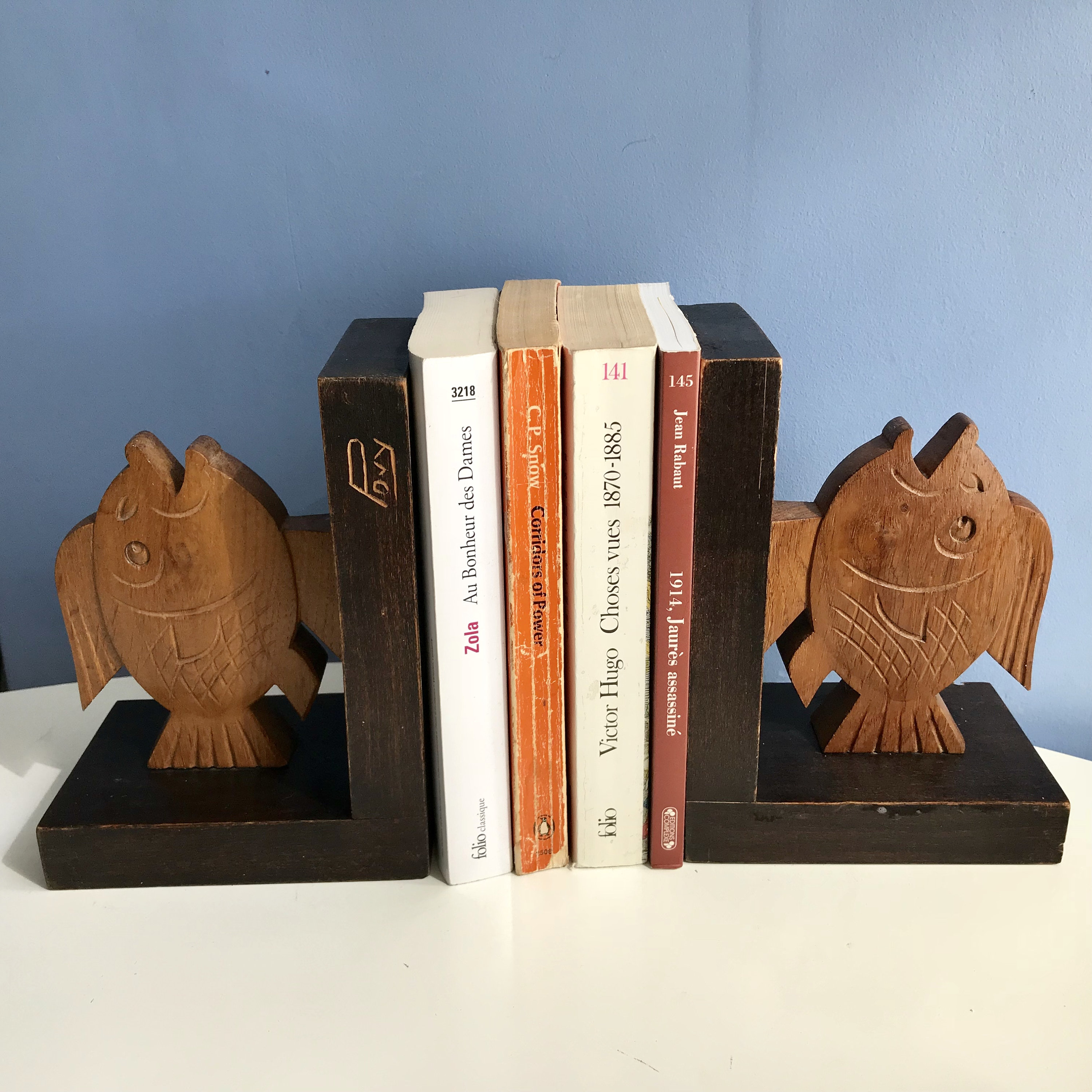 アールデコ魚ブックエンド金属 フィッシング釣り