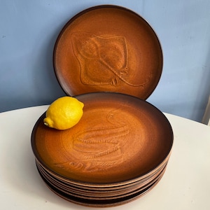 Set of Nine St Amand Fish Plates