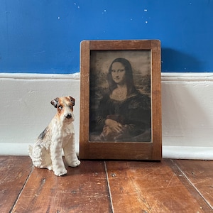 Vintage Sepia Mona Lisa Frame Reproduction