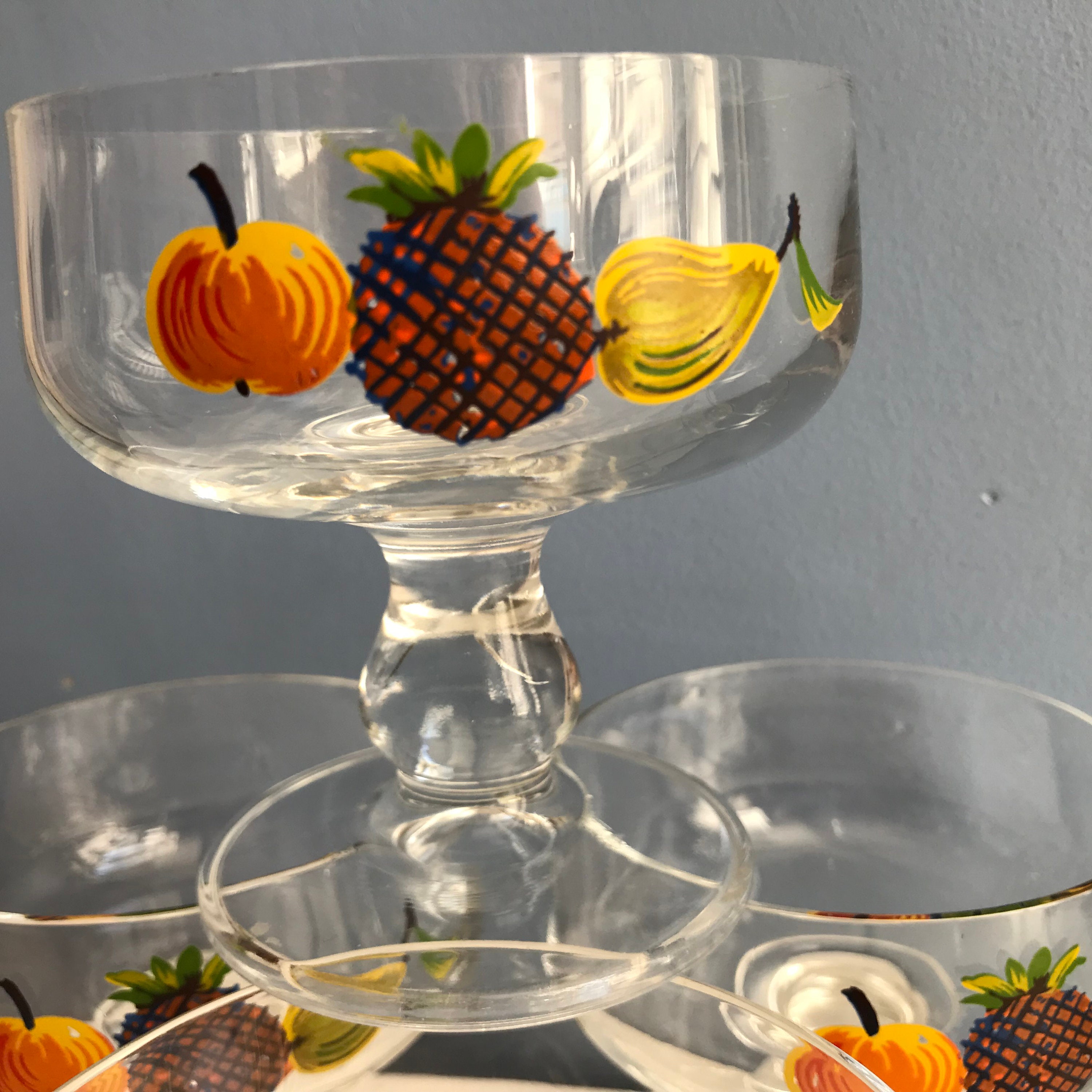 ガラス製デザートカップ5個。 - Etsy 日本