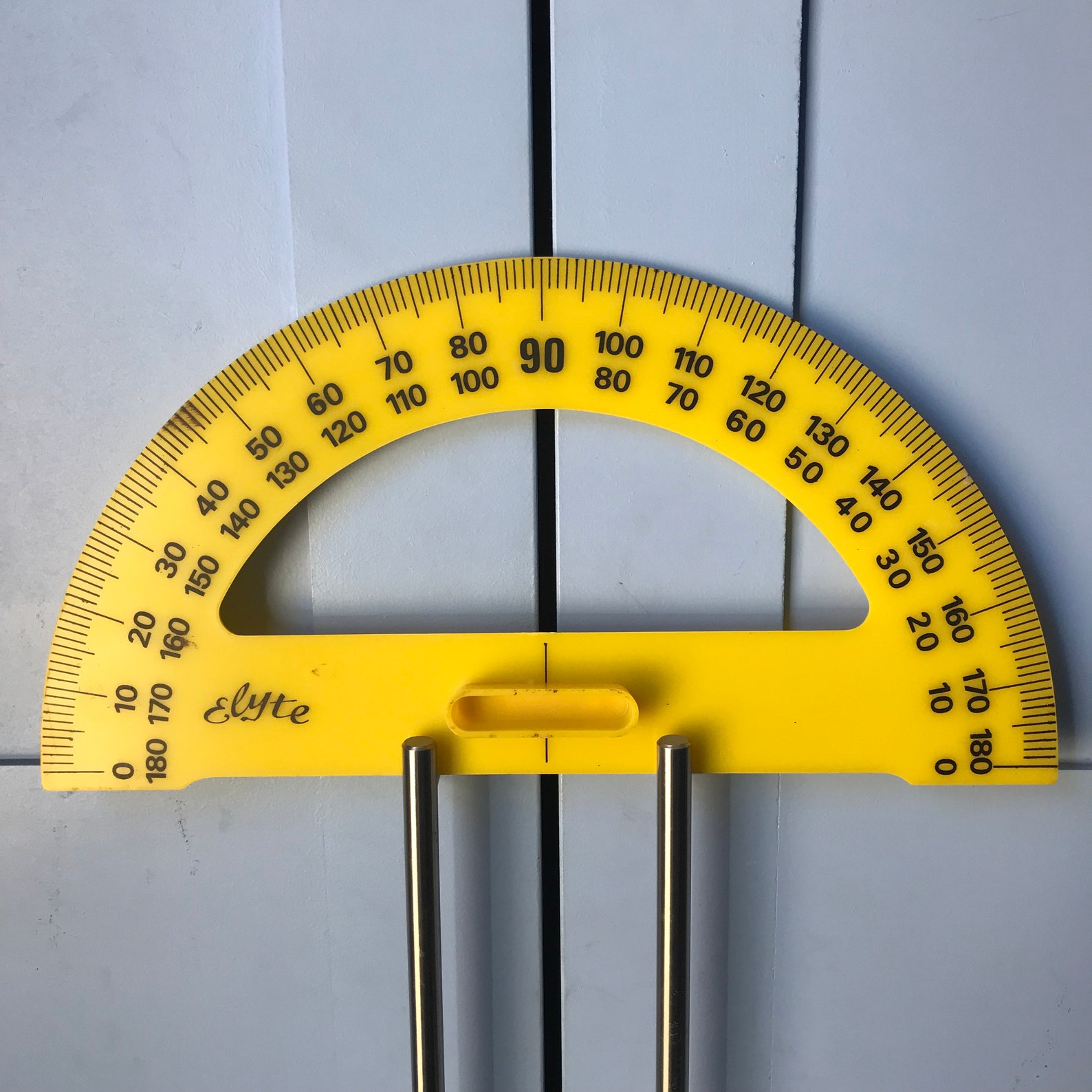 Vintage Giant Yellow Protractor From France. Geometry Set. Etsy