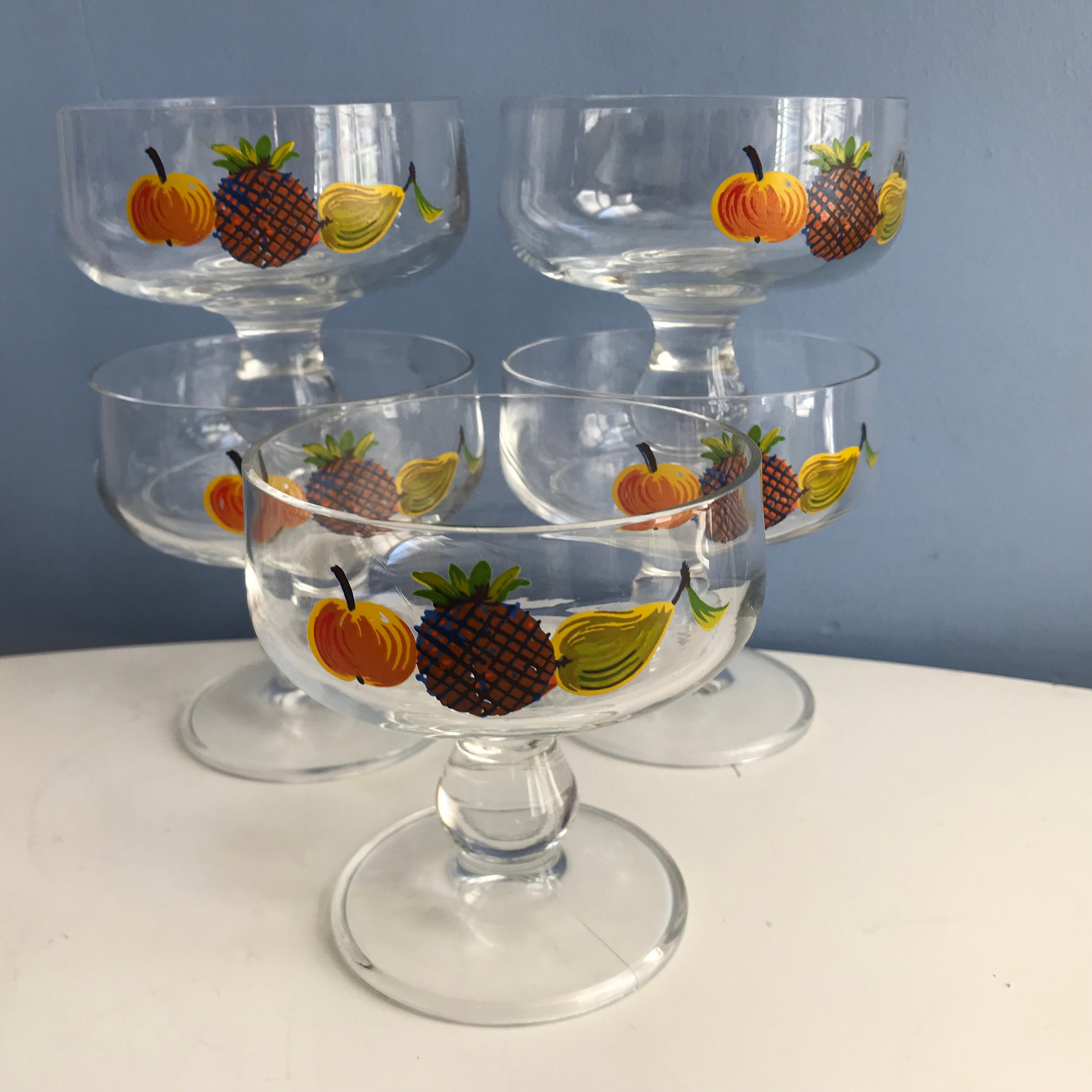 ガラス製デザートカップ 5個セット 4個セット ガラスカップ 225cc Coloreコロレ 耐熱ガラス グラス