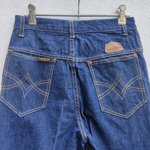 1970s French Denim Trousers 26W 29L