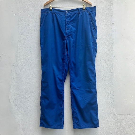 Cotton Workwear Rave pants .size Large 33/'/' 90s Orange Work Trousers Men Straight leg