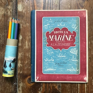 French School Book Maritime History 'Toute La Marine'
