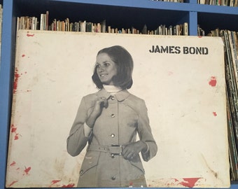 1960s French Shop Sign  'James Bond'. Black and White Fashion Photography