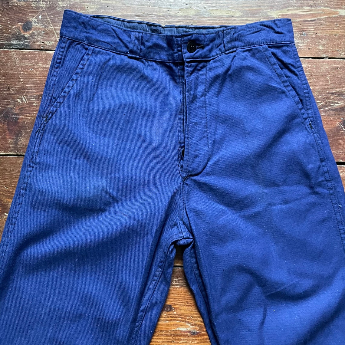Dark Blue Workwear Trousers 30W 29.5L | Etsy