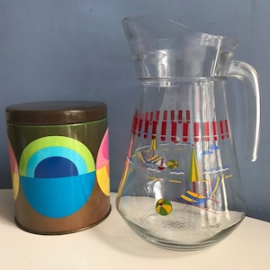 Seaside Decor 1L Glass Pitcher Jug
