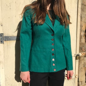 Green Wool Jacket UK 12