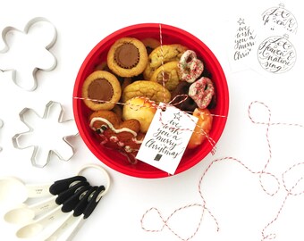 Printable Christmas Gift Tags, DIY Holiday Gift Tags, Color your own gift tags