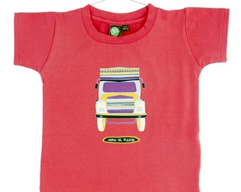 Be Natural! Eco-Friendly and Soft Organic Cotton & Bamboo Tshirt  for Kids "Horn OK Please"
