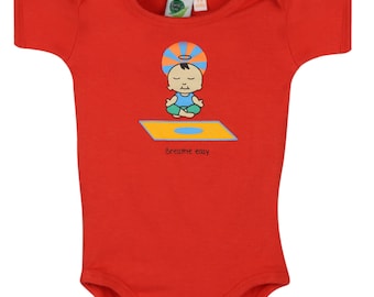 Baby girl clothes, Organic Baby clothes Cute Baby Wear Soft and eco-friendly yoga baby onesie made of Bamboo & Organic Cotton "Breathe easy"