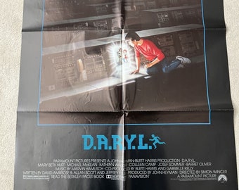 D.A.R.Y.L. (1985) Mint Condition Original US One Sheet Cinema Poster!! Super Rare! VHS 1980s Man Cave