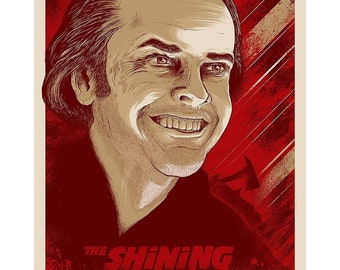 The Shining Screenprint Poster 18" x 24" by Matthew Johnson Nicholson Kubrick 2001 Stephen King