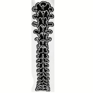 Grande remendo preto na parte de trás, novo design, 36 x 8 cm, Halloween, Punk, Rockabilly