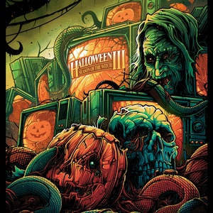 Dan Mumford Licensed Halloween III Season of the Witch B Variant Giclee 18" x 24" limited edition of 100
