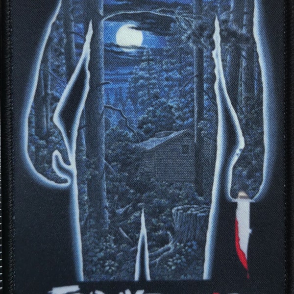 Friday the 13th Classic Horror Movie Poster 4.5" x 3" Patch Jason Vorhees Slasher Horror Movies NEW