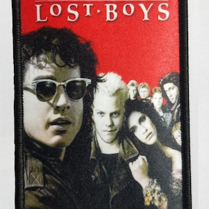 The Lost Boys 4.5 x 3" 1987 Classic Horror Movie Poster Patch Never Grow Old Keifer Sutherland