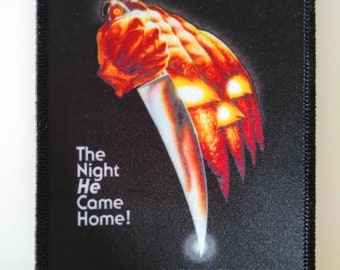 1978 Halloween Classic Horror Movie Poster 4.5 x 3&quot; Patch John Carpenter Michael Myers Mask