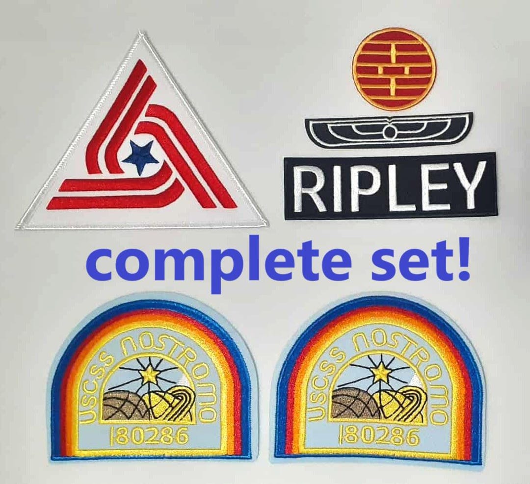 Alien Nostromo Ripley Crew Patch Set: Movie Accurate Cosplay Costume ...