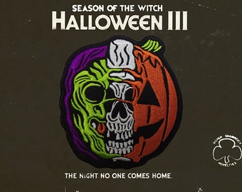 Halloween III Season of the Witch 8cm 100% Embroidered Patch John Carpenter Silver Shamrock Novelties