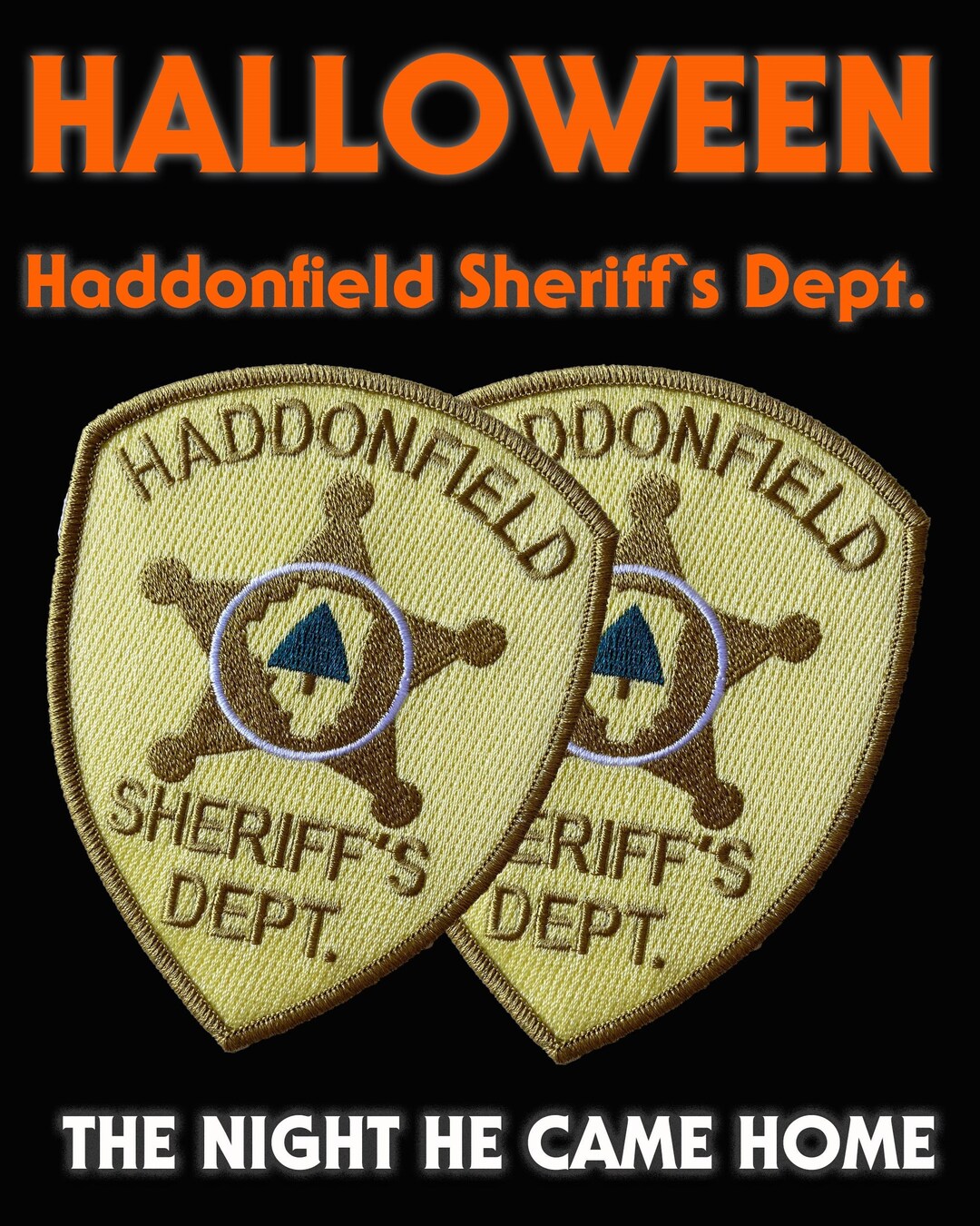 2 X Halloween Haddonfield Sheriffs Dept. Replica Costume Patch Set John