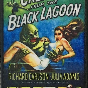 Creature From The Black Lagoon Universal Pictures 1954 8cm x 12cm Patch Classic Horror Movie Dracula Wolfman Gillman