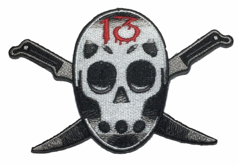 Friday the 13th Crossed Knives Jason Vorhees Horror Movie Logo Etsy