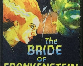 Bride of Frankenstein Universal Pictures 1935 8cm x 12cm Patch Classic Horror Movie Dracula Wolfman Gillman