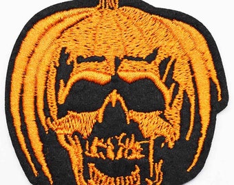 Halloween II Patch Michael Myers Pumpkin John Carpenter Horror Movie Logo 2.5&quot; Embroidered Patch