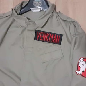 Ghostbusters Peter Venkman Cosplay Uniform Screen Accurate Belt + Sleeve Patches 180/100cm