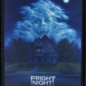 Fright Night 1985 4" x 3.5" Classic 80s Horror Movie Poster Patch Tom Holland Vampires Evil Ed