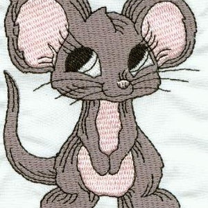 5 Little Mice (Fill Stitch) - Machine Embroidery - 4x4 hoop