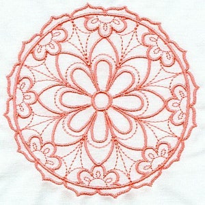 Frilly Circles - Machinaal borduren - 5x5 hoepel