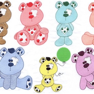 Pluche Beren - Machine Borduurwerk - 4x4 hoepel EN 5x7 hoepel