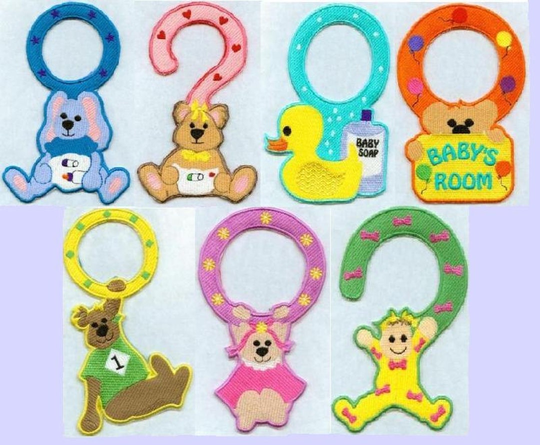 Door Hangers for Baby in the Hoop 5x7 Hoop Only Etsy