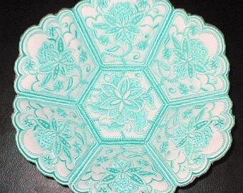 Oriental Fabric Bowl 3 - 4x4 hoop - Machine Embroidery